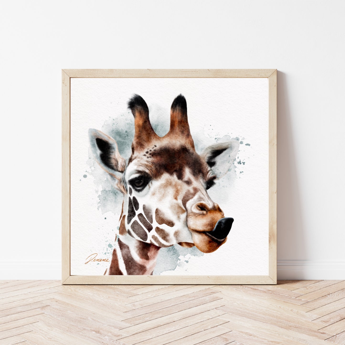 Giraffe Kiss