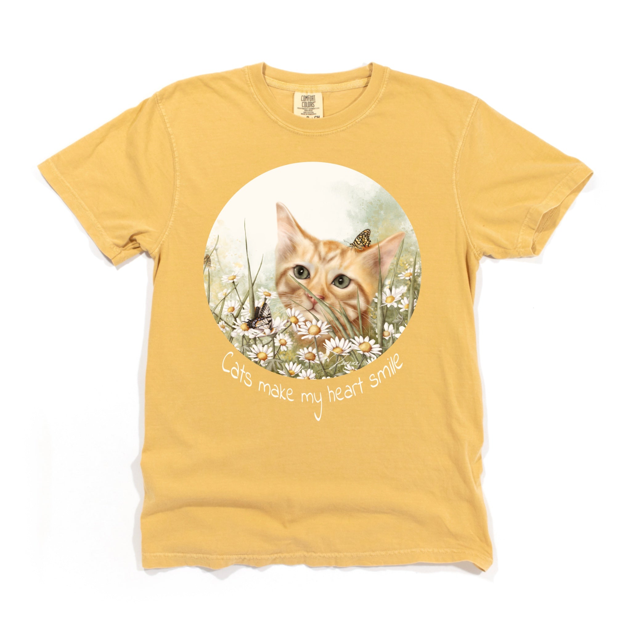 Cats make my heart smile t-shirt