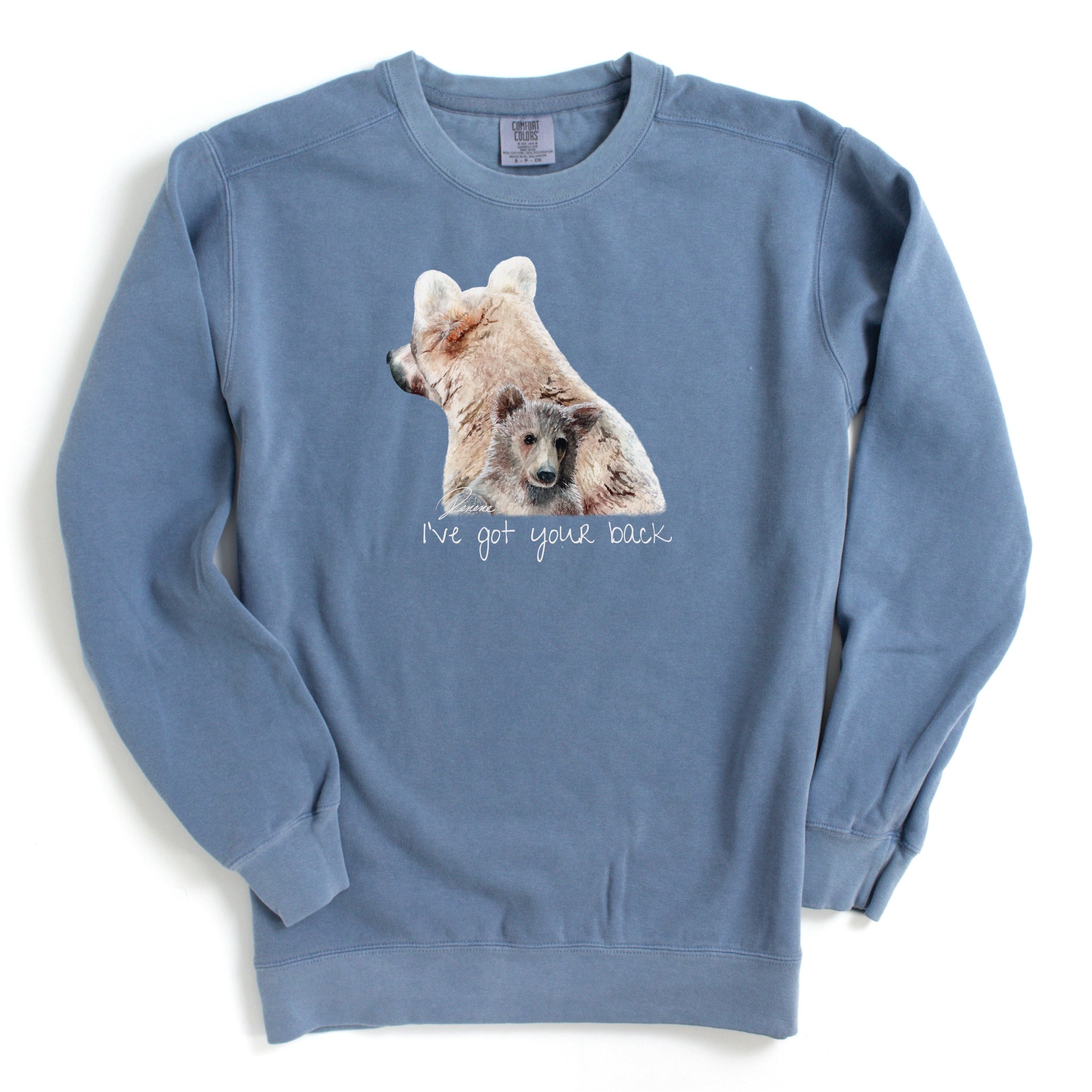 I've got your back, Katmai bears sweatshirt