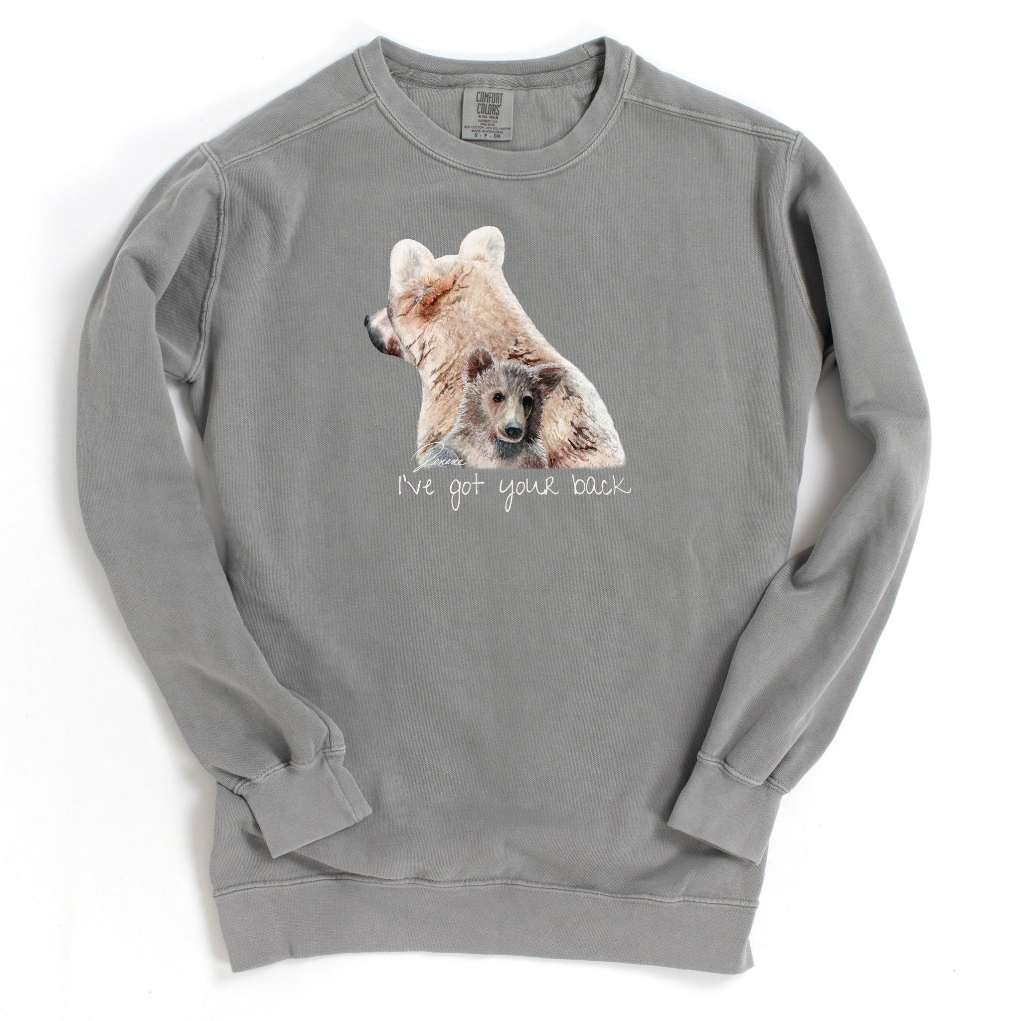 I've got your back, Katmai bears sweatshirt