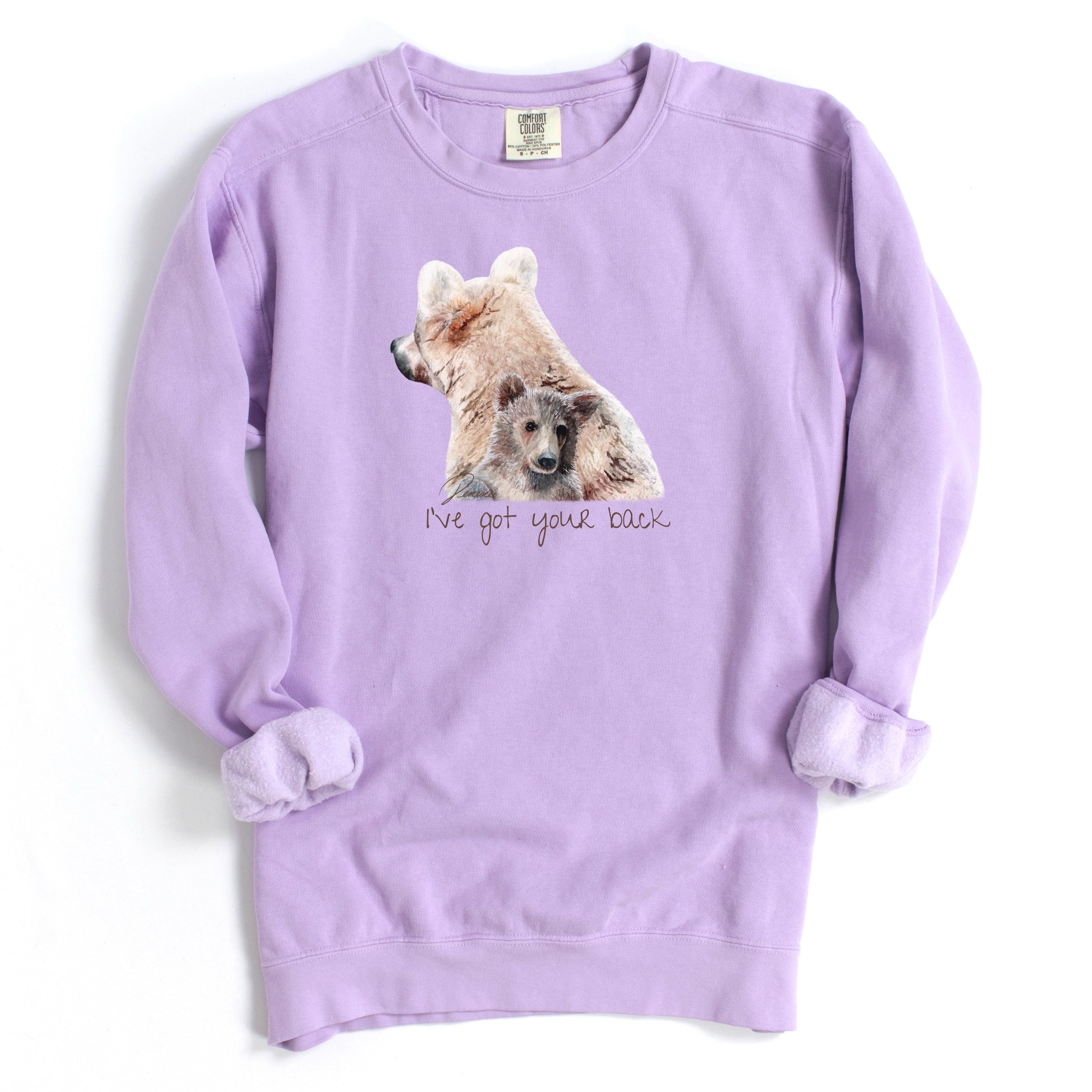 I've got your back, Katmai bears sweatshirt