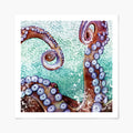 art print of octopus in water