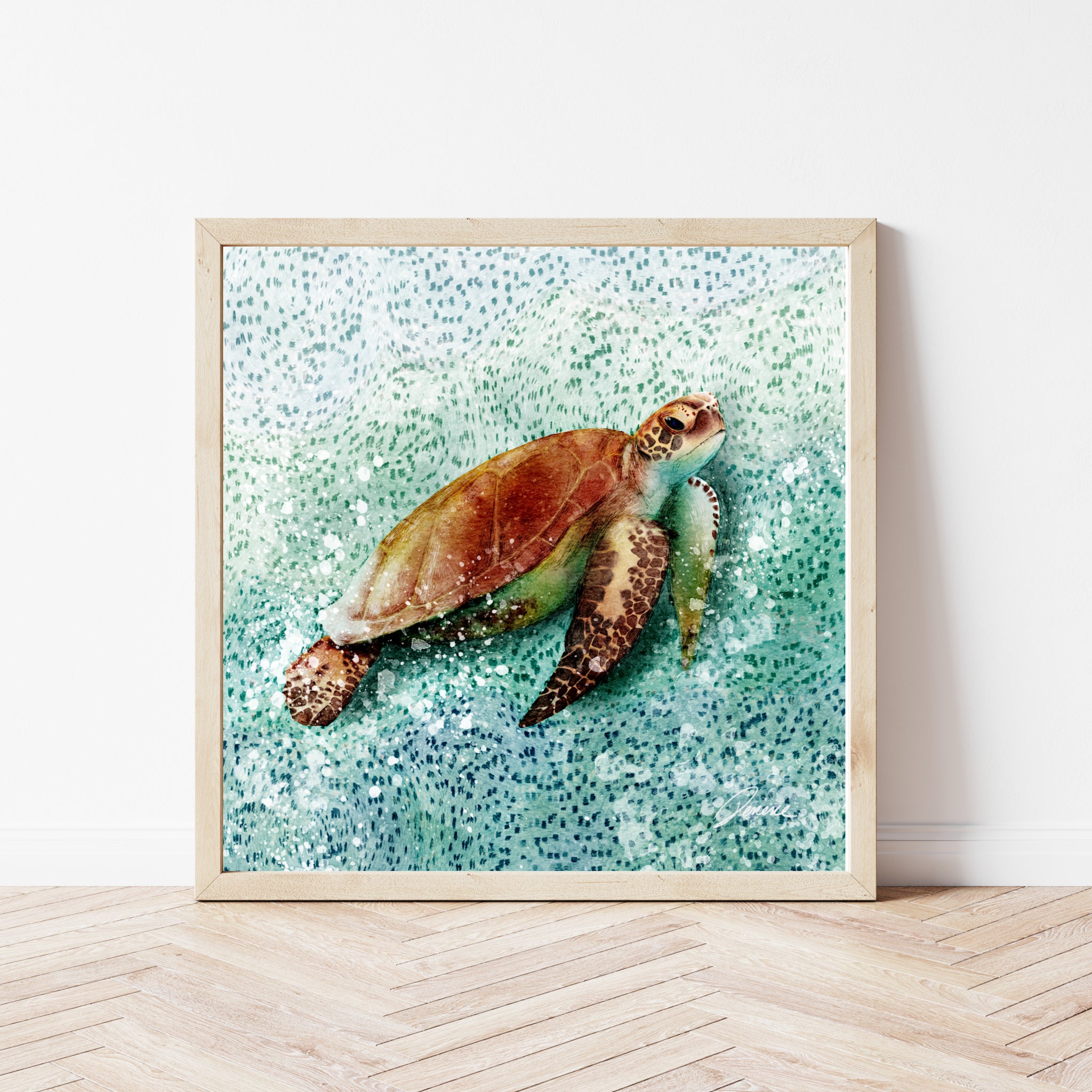 Mosaic Waves, Sea turtle