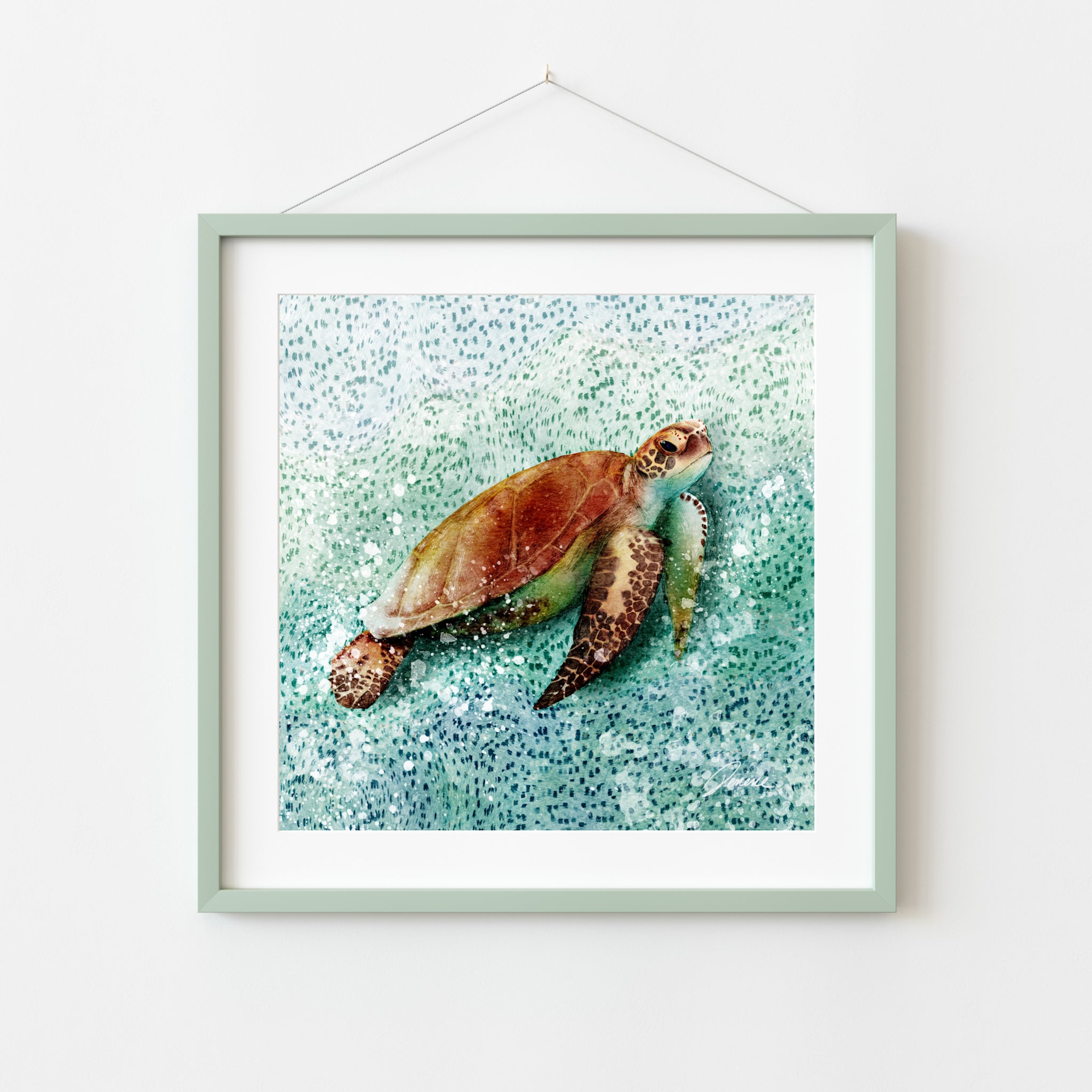 Mosaic Waves, Sea turtle